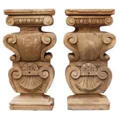 Set of Georgian Limestone Pedestals