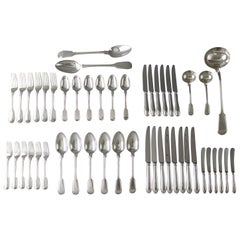 Set of Georgian/Victorian Silver Cutlery for Six