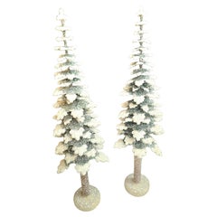 Ensemble de figurines de Noël allemandes Arbre en papier mâché Sofina Boutique Kitzbühel