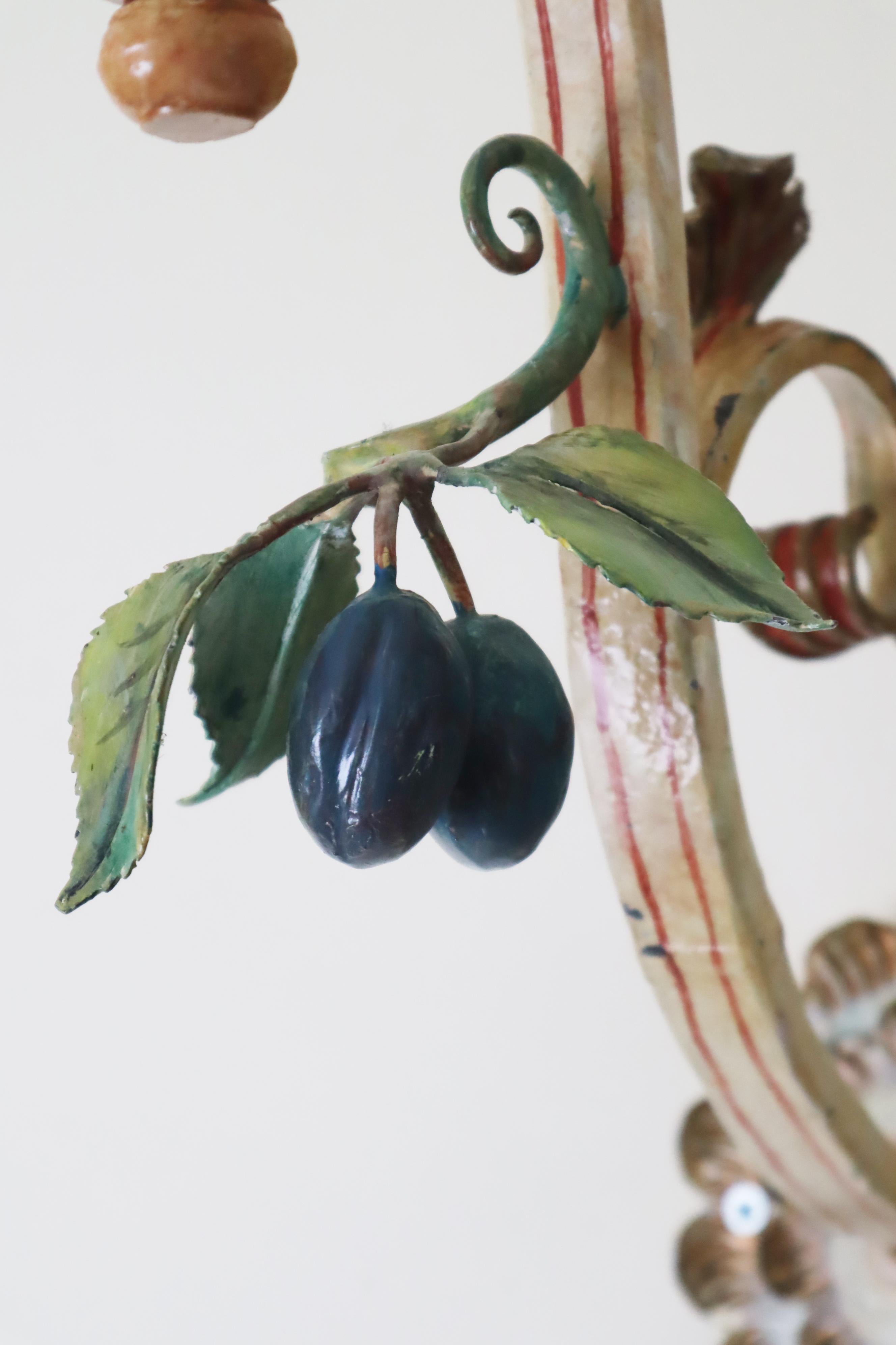 Ensemble d'appliques géantes forgées à la main Pomme, prune et poire en vente 2