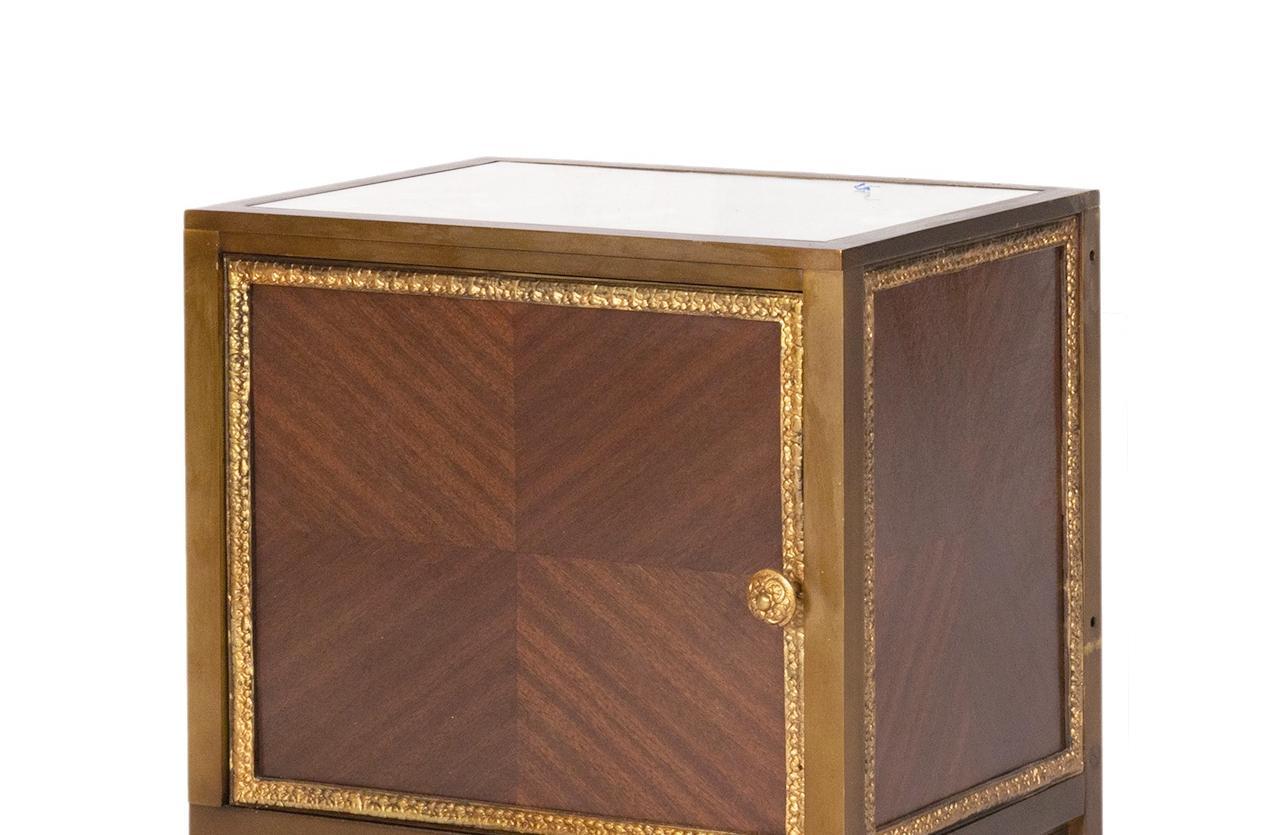 Set Of Gilded Bronze Louis XV Bedside Tables, 20th Century For Sale 8