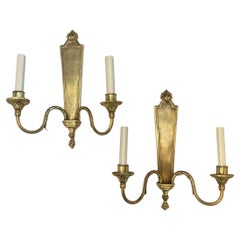 Set of Gilt Bronze Neoclassic Sconces, Sold per Pair
