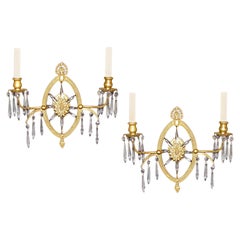 Antique Set of Gilt Bronze Sconces, Sold in Pairs