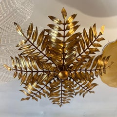 Set aus vergoldeten Metall-Einbauleuchten. Einzelverkauf.