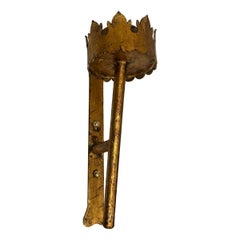 Set of Gilt Metal Single Light Sconces, Sold Per Pair