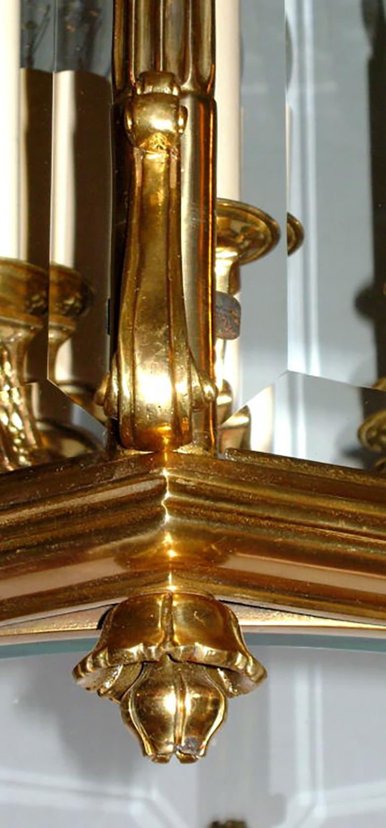 English Set of Gilt Neoclassic Lanterns, Sold Individually For Sale