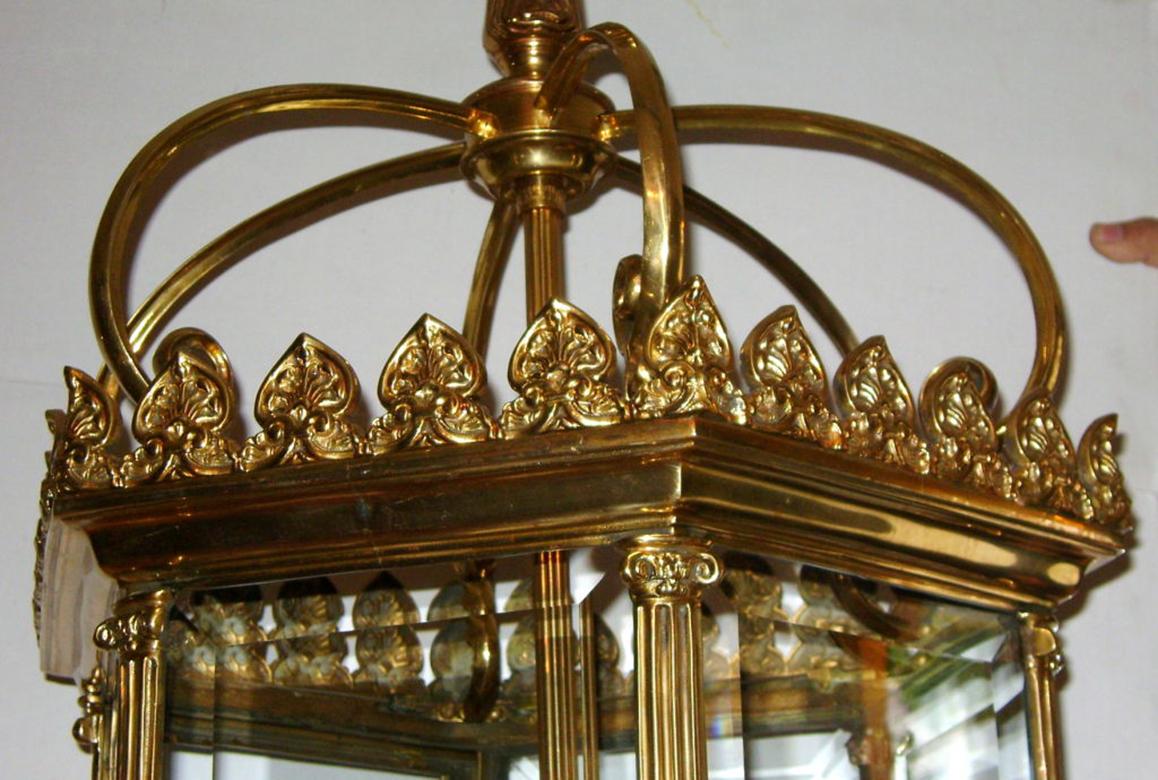 Set of Gilt Neoclassic Lanterns, Sold Individually In Good Condition For Sale In New York, NY