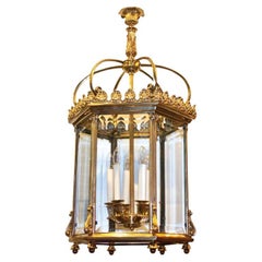 Ensemble de lanternes néoclassiques dorées, vendues individuellement