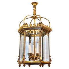 Vintage Set of Gilt Neoclassic Lanterns, Sold Individually