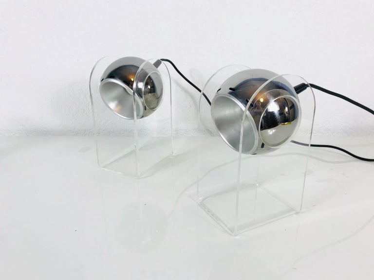 Mid-20th Century Set of Gino Sarfatti Table Lamps Model 540P for Arteluce, Italy, 1968 For Sale