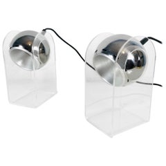 Juego de lámparas de mesa Gino Sarfatti Modelo 540P para Arteluce, Italia, 1968