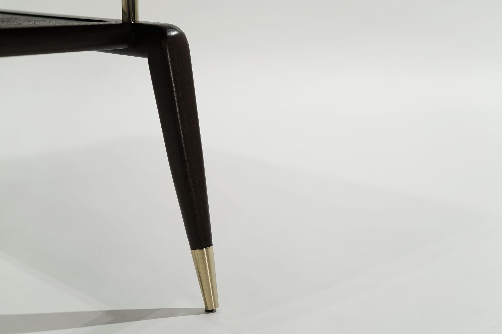 Set di panche GIO Serie 32 in noce speciale di Stamford Modern in vendita 7