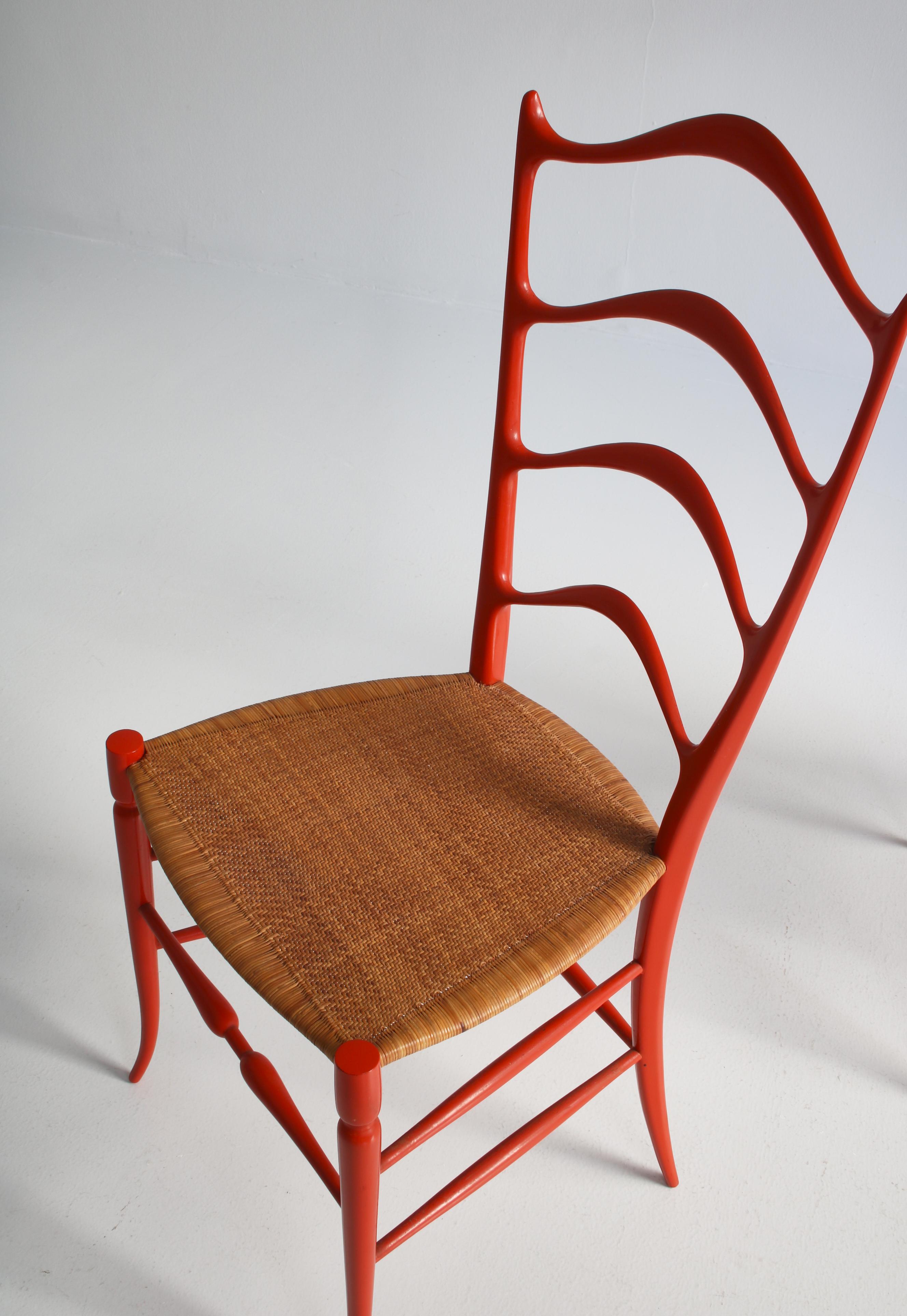 Set of 1950s Gio Ponti Ladderback Chairs 