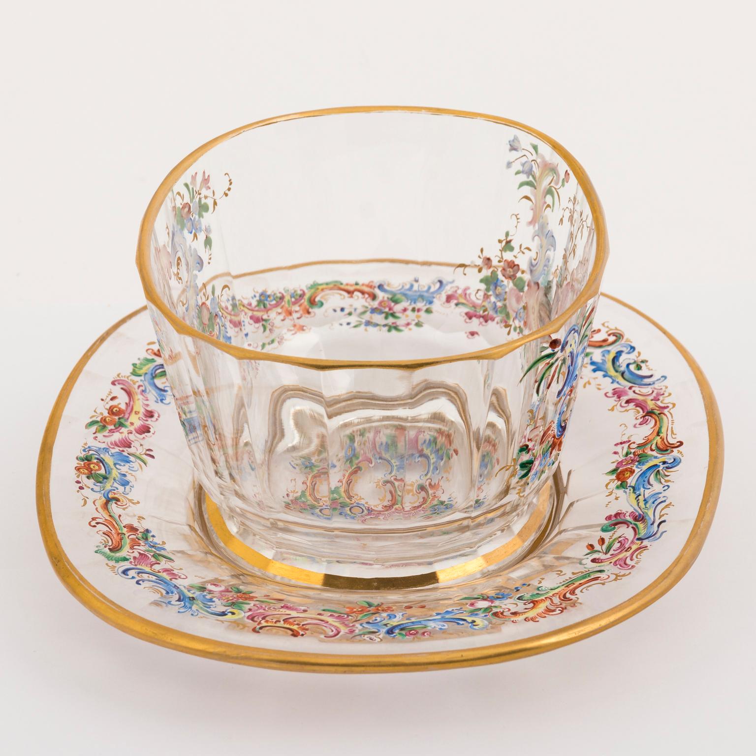 Set of Glass Bowls by Lobmeyer, circa 1890 For Sale 9