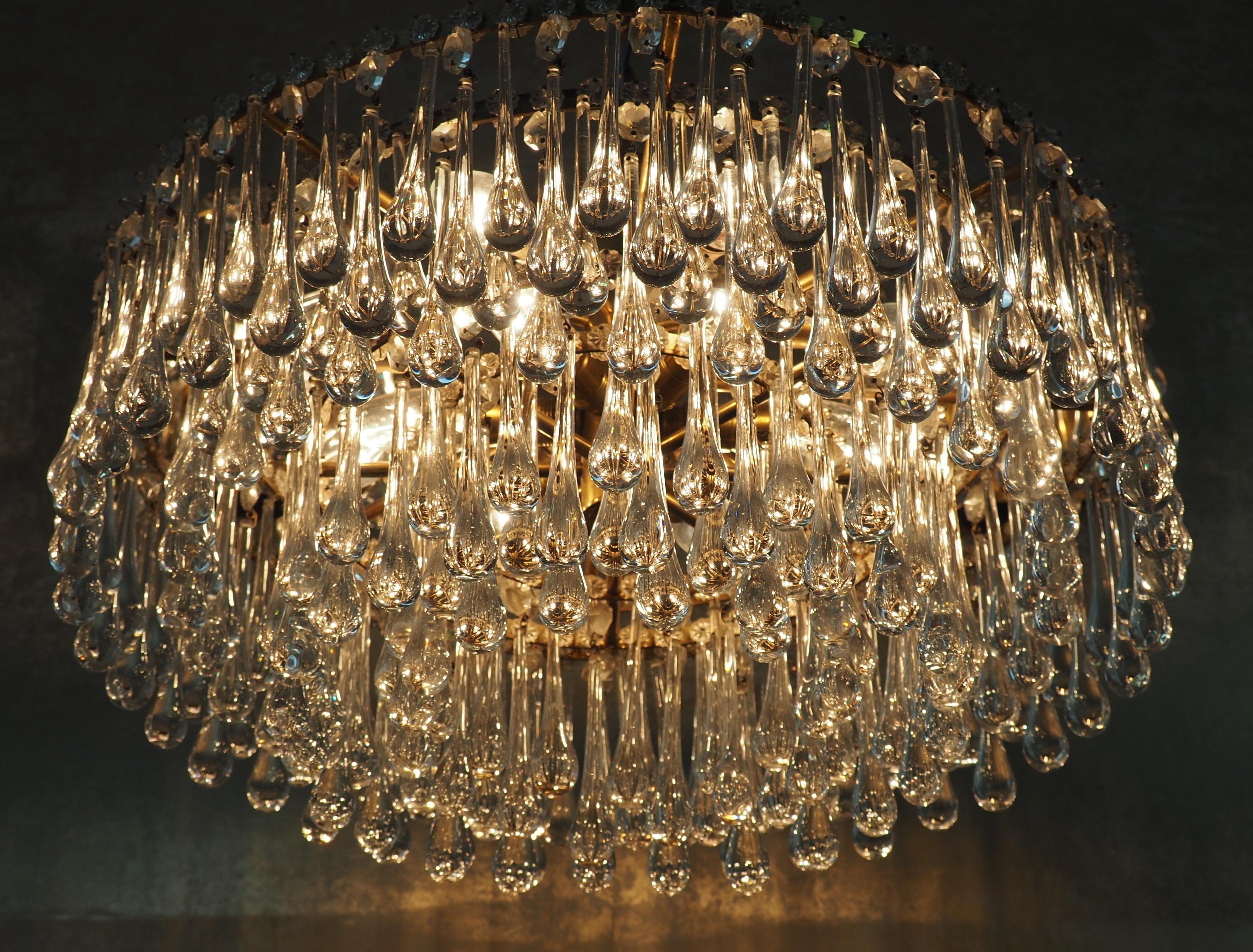 Metà XX secolo Lampade a goccia in vetro di Murano della metà del secolo scorso, circa 1960 in vendita