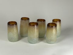 Set of Glasses and Carafe in Murano Glass by Seguso Vetri d'Arte