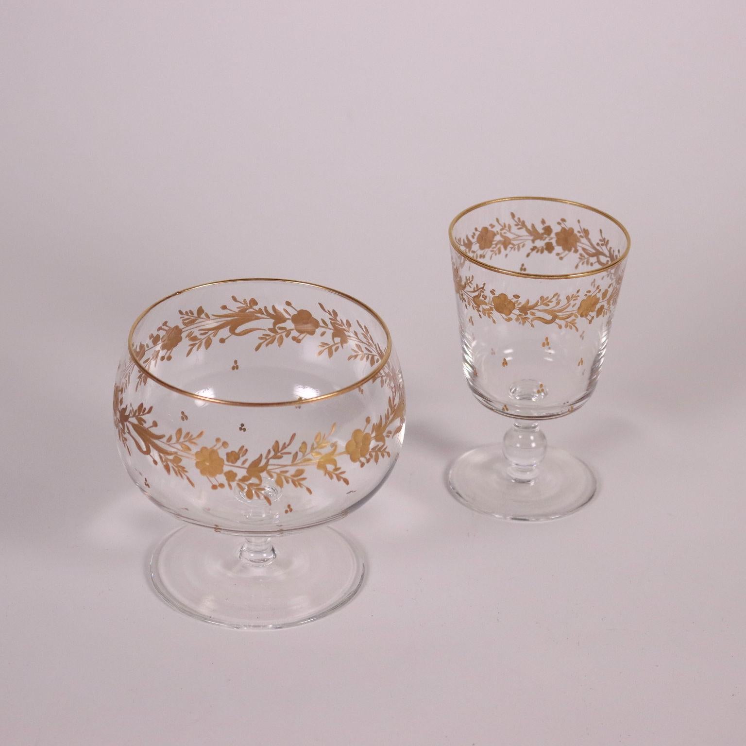 Set Of Glasses Crystal Europe 20th Century 3