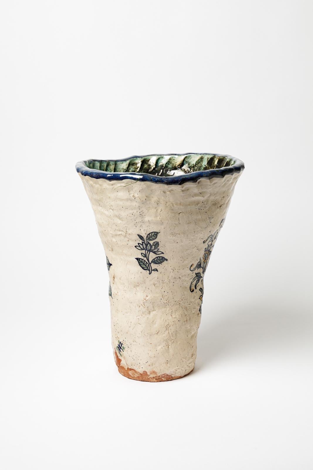 Set of glazed earthenware vases by Jérôme Galvin, 2020. For Sale 1