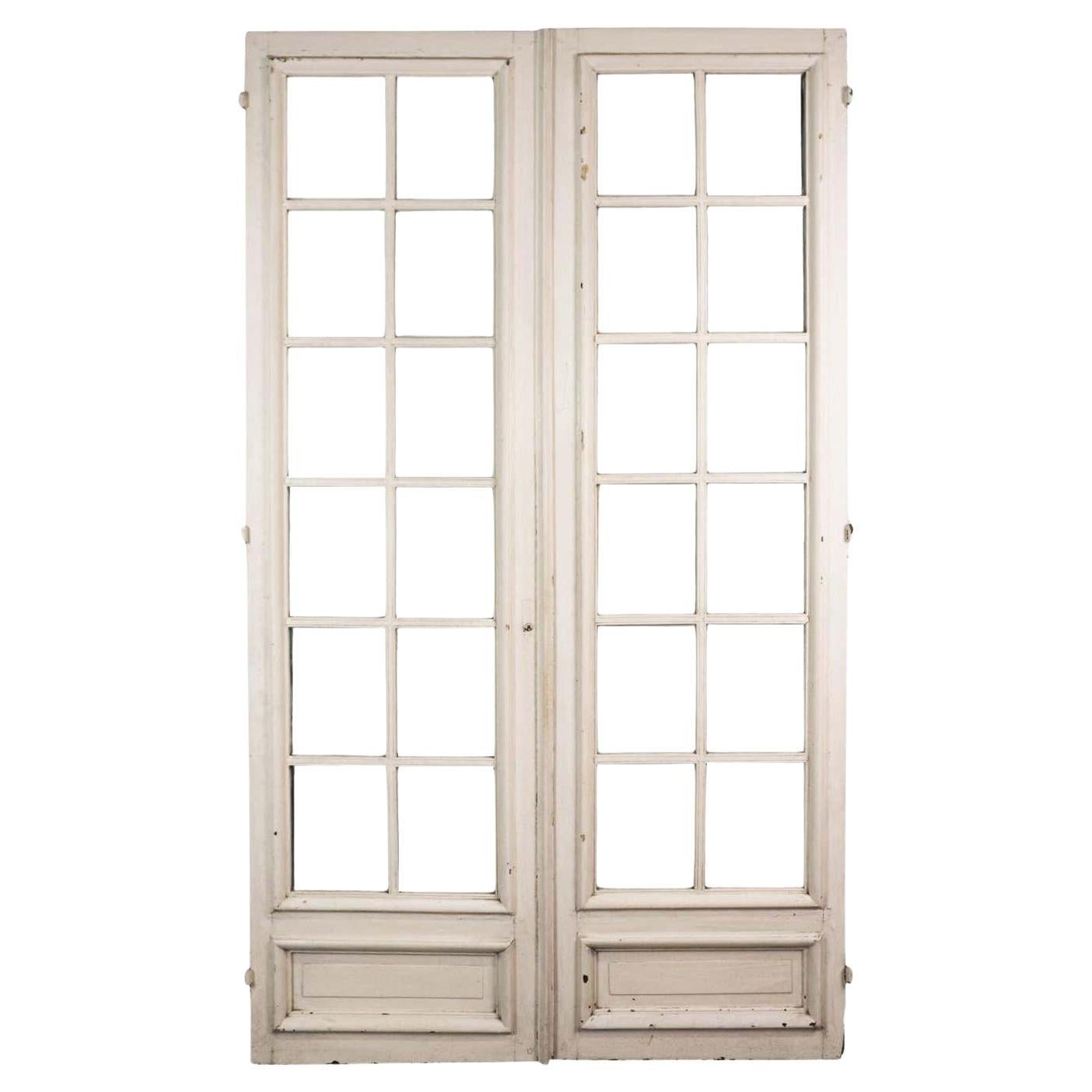 Set of Glazed French Interior Doors For Sale