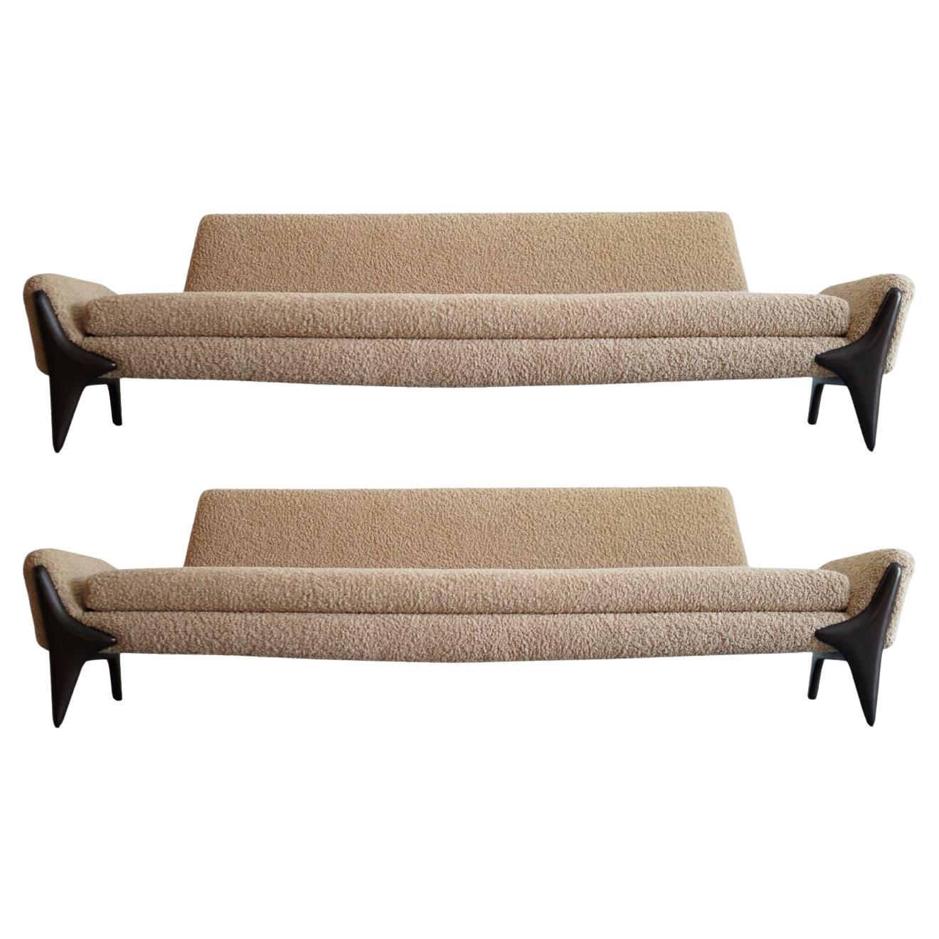 Set of Gondola Sofas by Adrian Pearsall, C. 1950s For Sale
