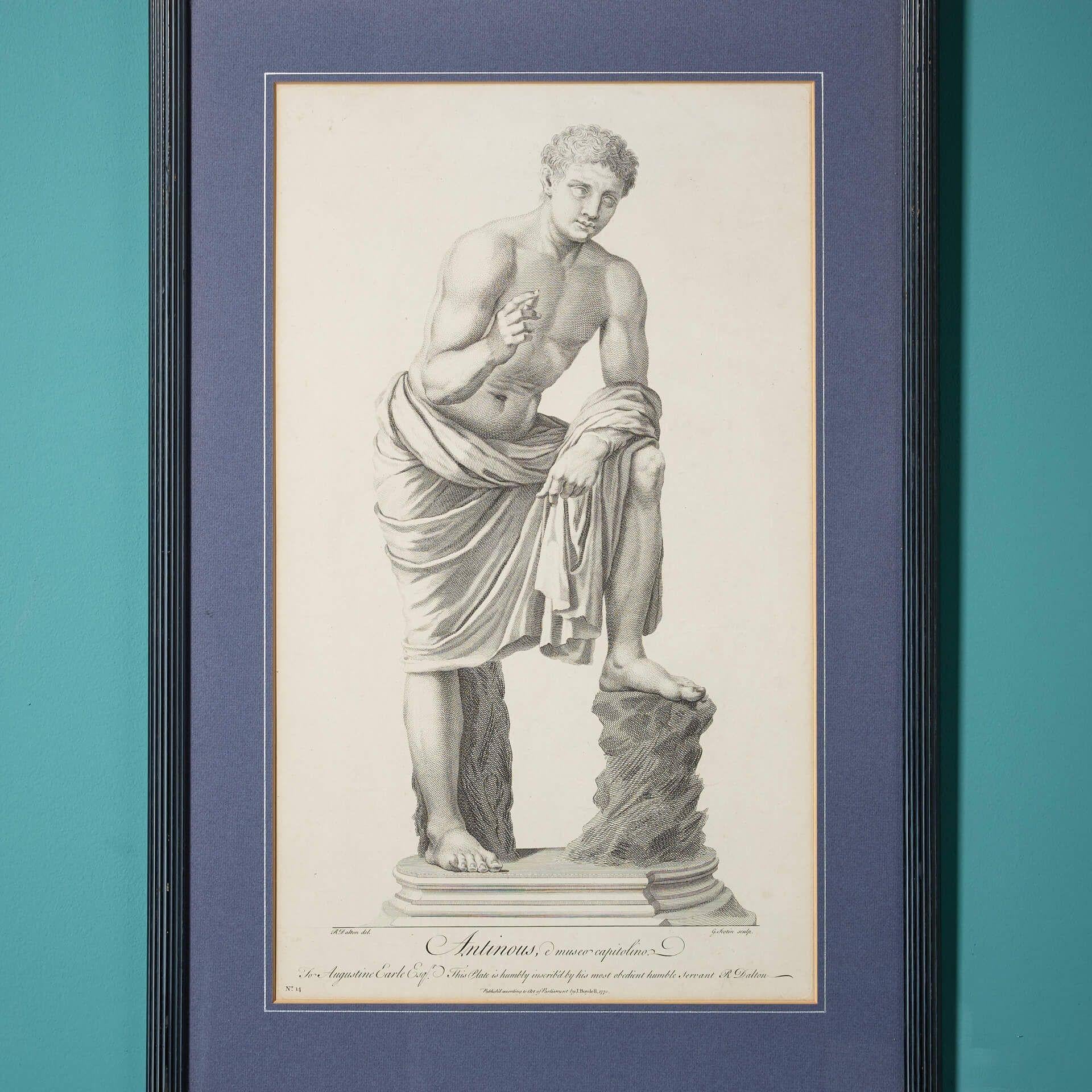 Italian Set of Grand Tour Frame Paintings After Richard Dalton For Sale
