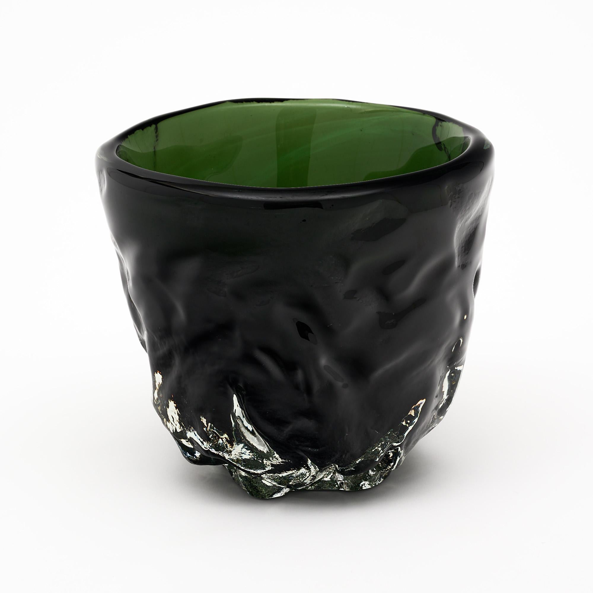 Set of Green “Burri” Vases For Sale 1