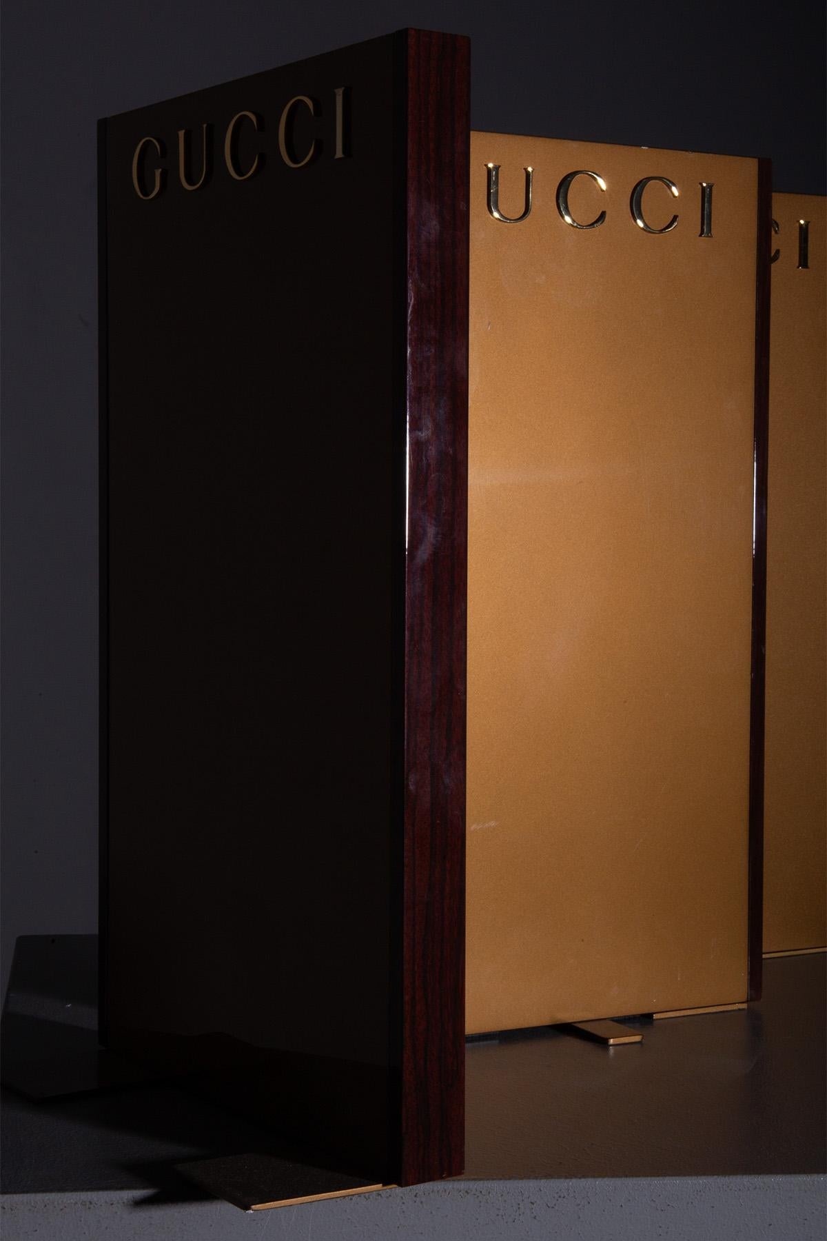 Ottone set of Gucci displays in vendita