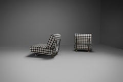 Set of Gun Metal and Lucite Chairs by Galerie Maison et Jardin, Paris, 1970s