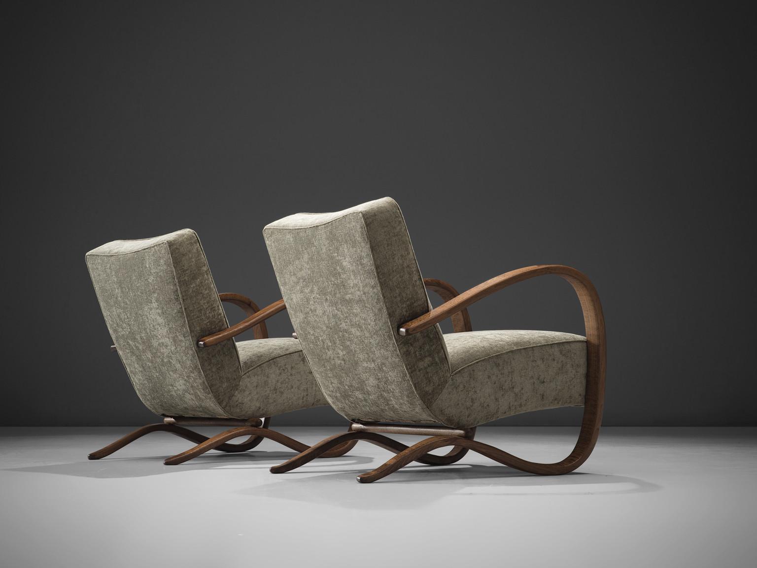 Set of Halabala Lounge Chairs for L.

Please note the upholstery in the imagery is not leading, just as a reference.