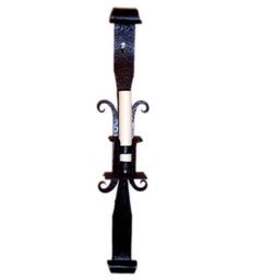 Set of Hammered Iron Sconces, Sold in Pairs