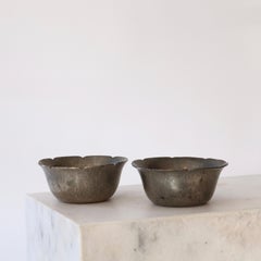 Hammered Pewter Bowls by Just Andersen, 1920s, Denmark