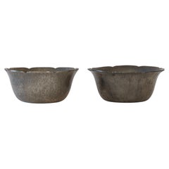 Hammered Pewter Bowls by Just Andersen, 1920s, Denmark