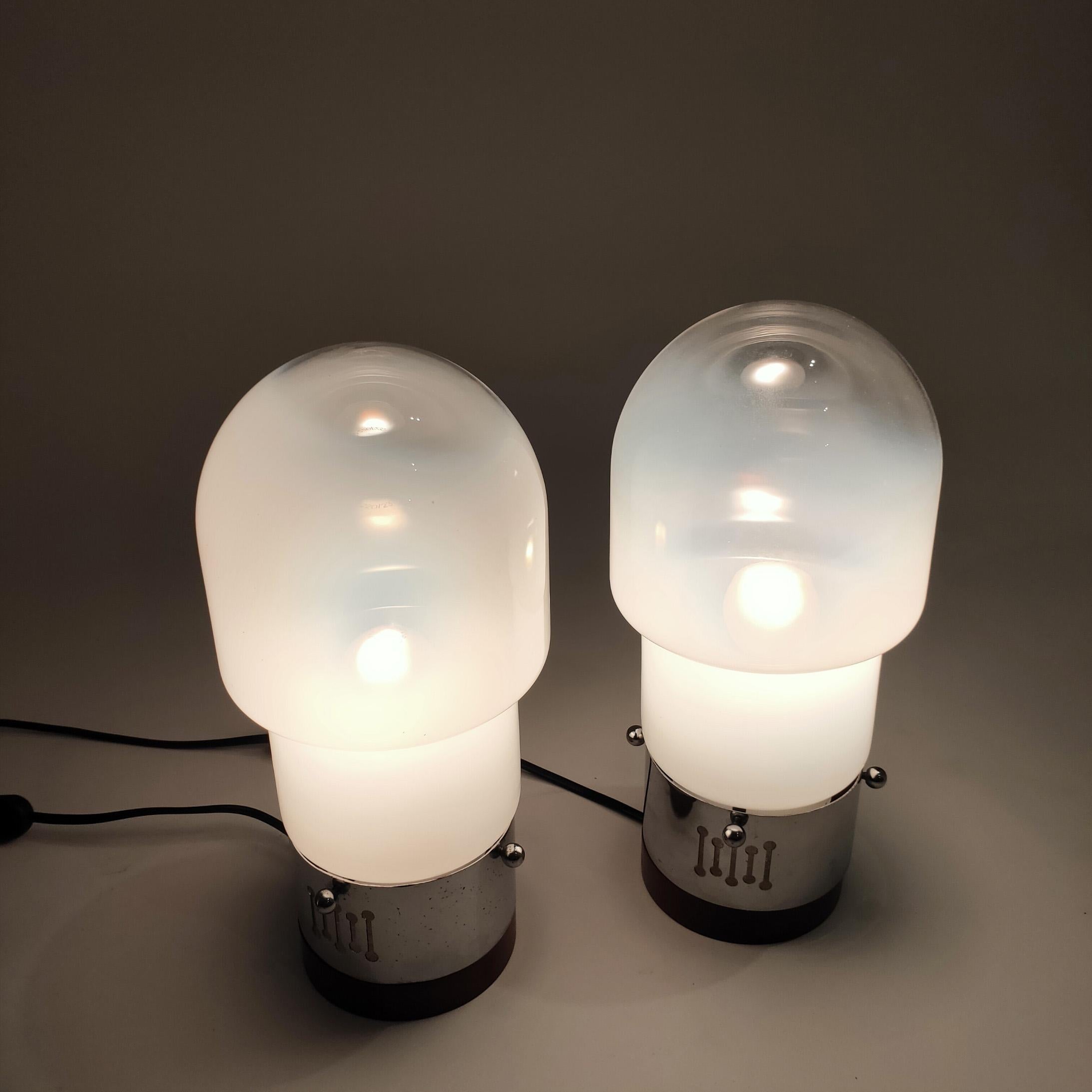 Set of hand-blown murano table and wall lamps by Aldo Nason, Italy, 1970s im Angebot 2