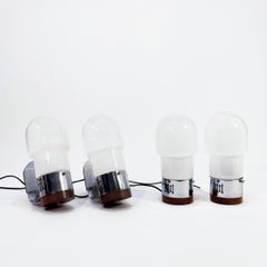 Set of hand-blown murano table and wall lamps by Aldo Nason, Italy, 1970s