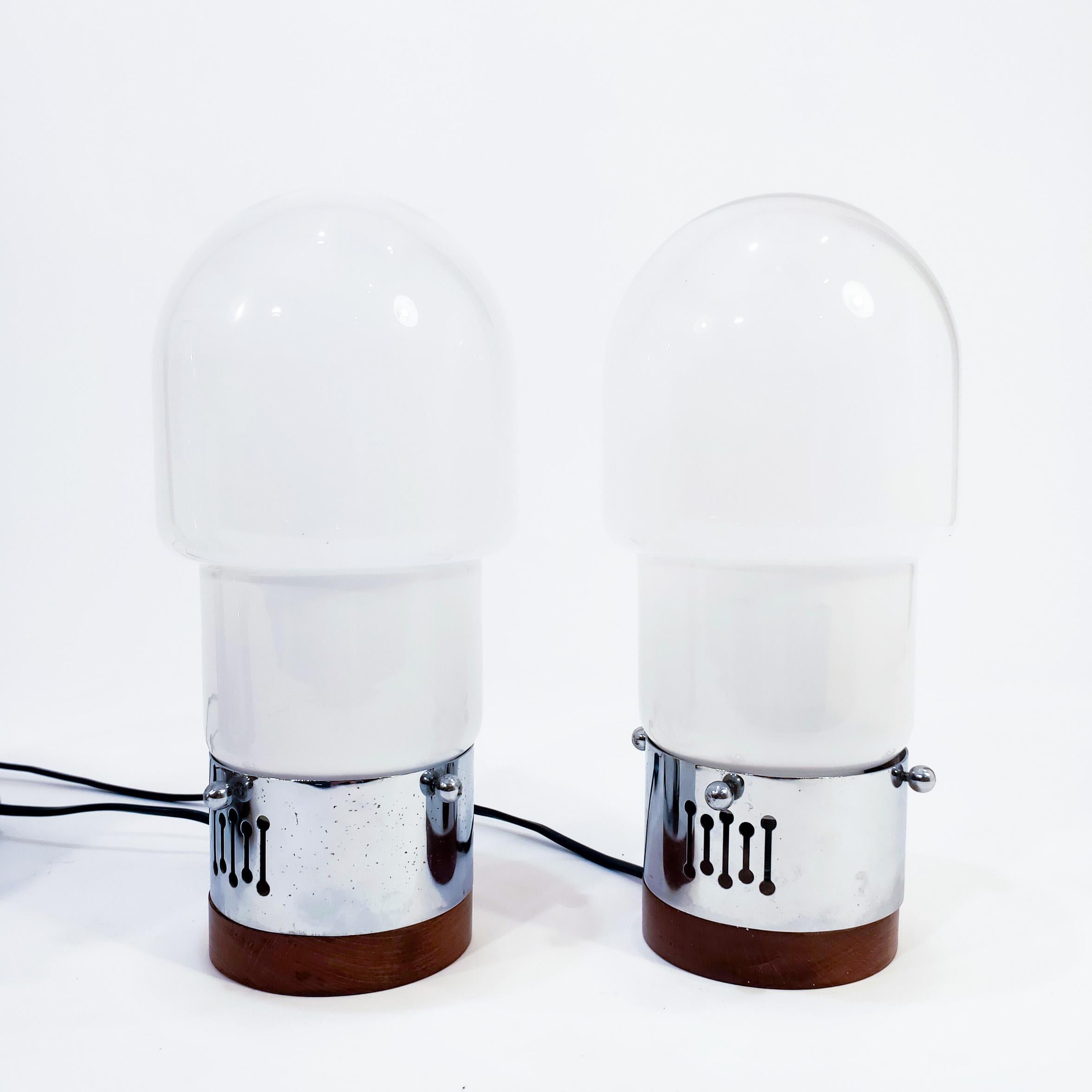 Set of hand-blown murano table and wall lamps by Aldo Nason, Italy, 1970s (Brutalismus) im Angebot