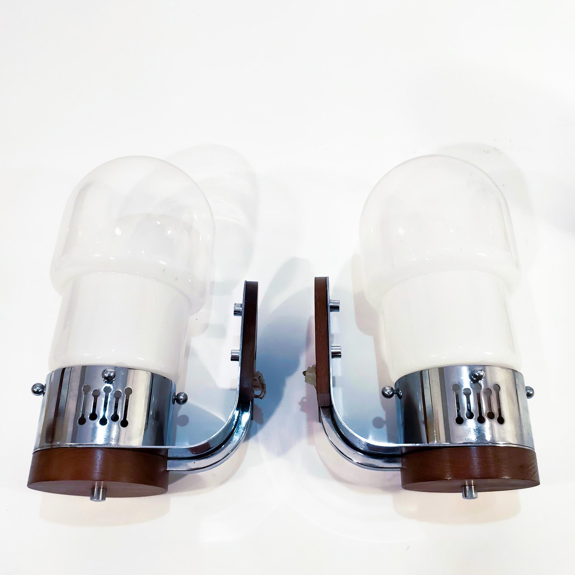 Set of hand-blown murano table and wall lamps by Aldo Nason, Italy, 1970s (Handgefertigt) im Angebot