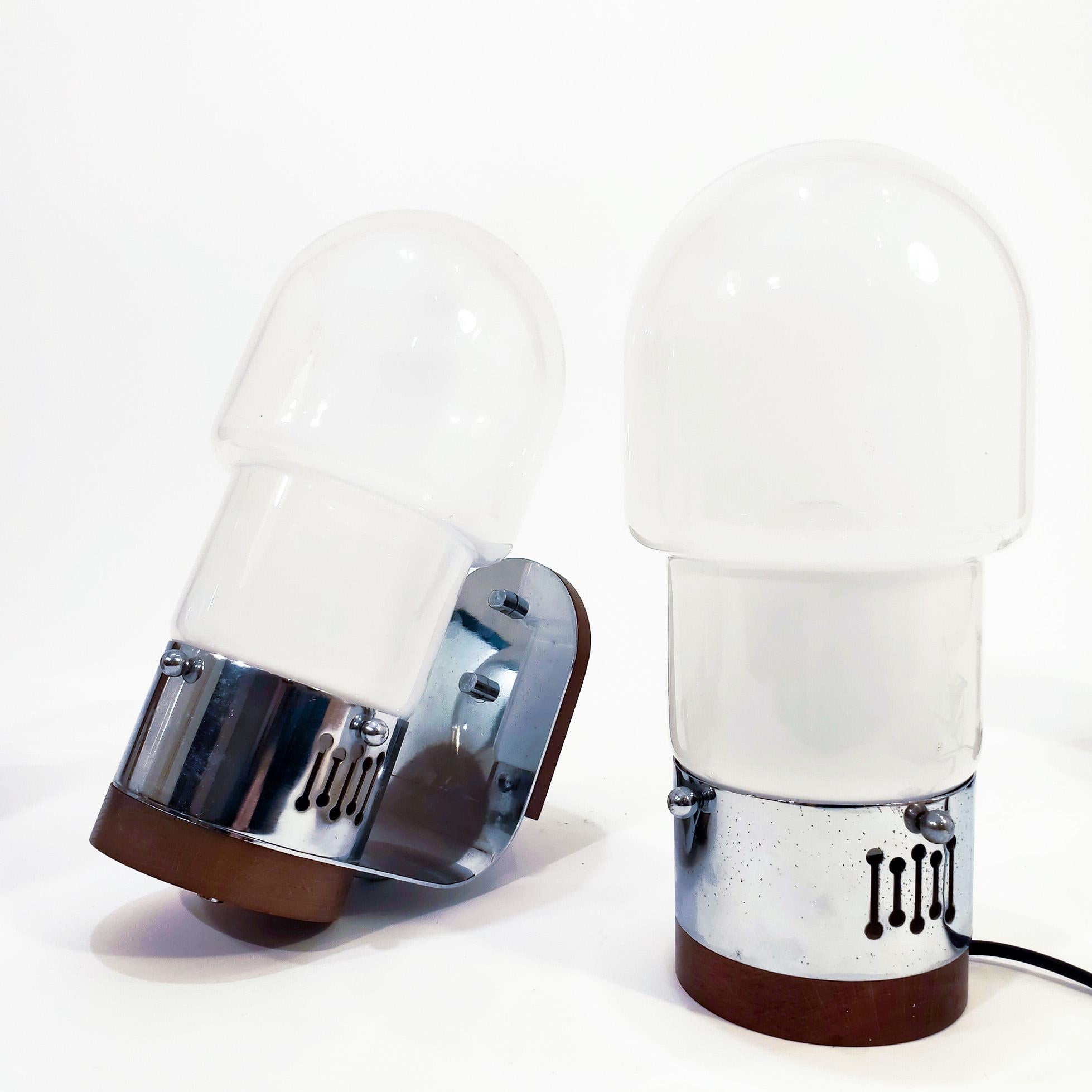 Set of hand-blown murano table and wall lamps by Aldo Nason, Italy, 1970s (Ende des 20. Jahrhunderts) im Angebot