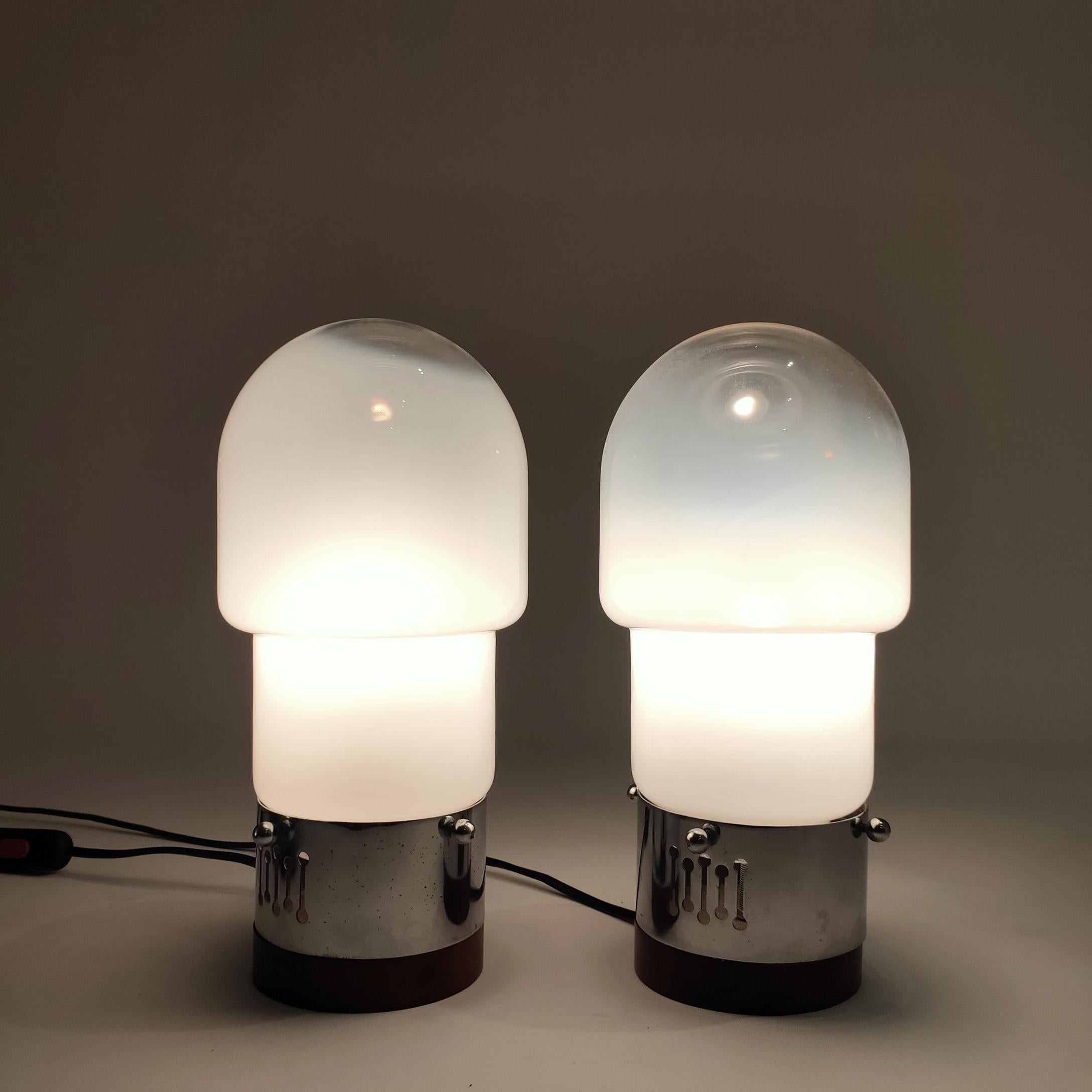 Set of hand-blown murano table and wall lamps by Aldo Nason, Italy, 1970s im Angebot 1