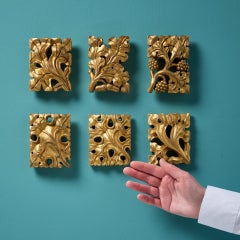 Set of Handcarved 19th Century Gilt Wood Embellishments