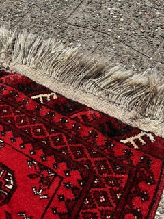 Set Of Handmade Vintage Afghan Ersari Rugs 1.7' x 4.9', 1950s - 1S26