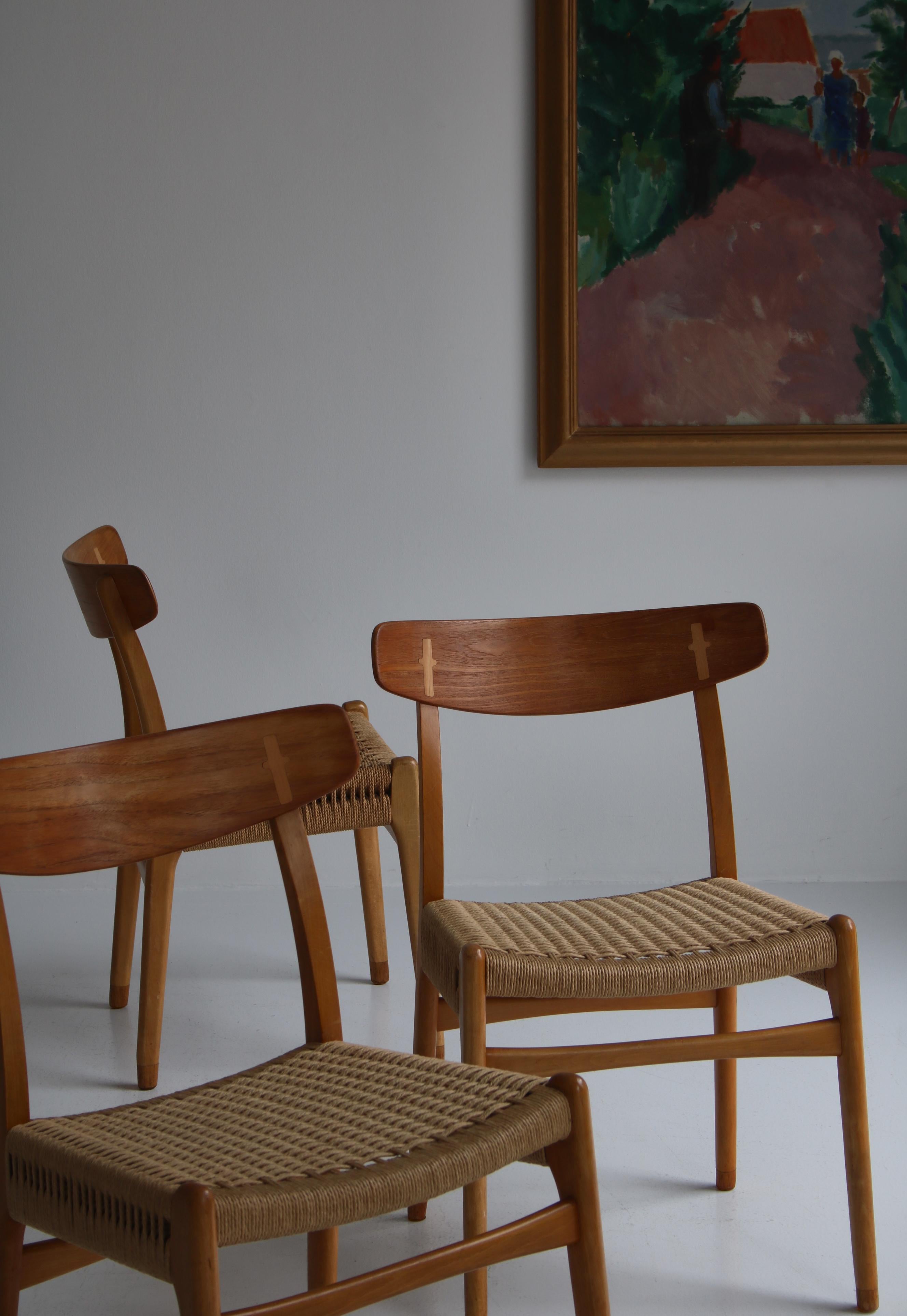 Set of Hans J. Wegner Dining Chairs Model 