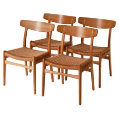 Set of Hans J. Wegner Dining Chairs Model "CH23" by Carl Hansen & Sons, Denmark