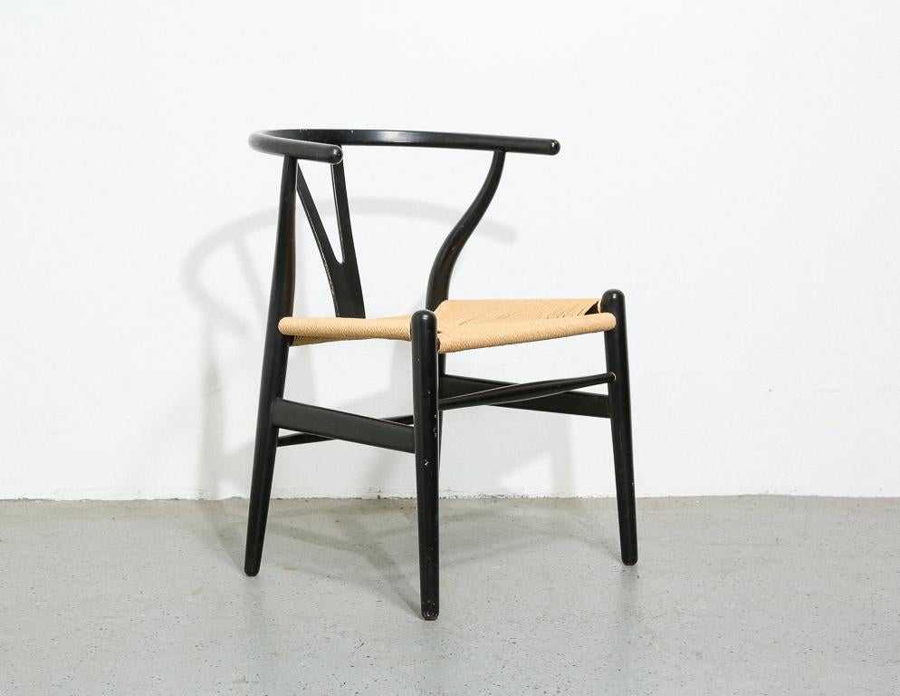 black wishbone chair set of 4