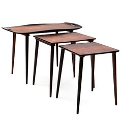 Set of Hard Wood Nesting Tables by Jens H. Quistgaard