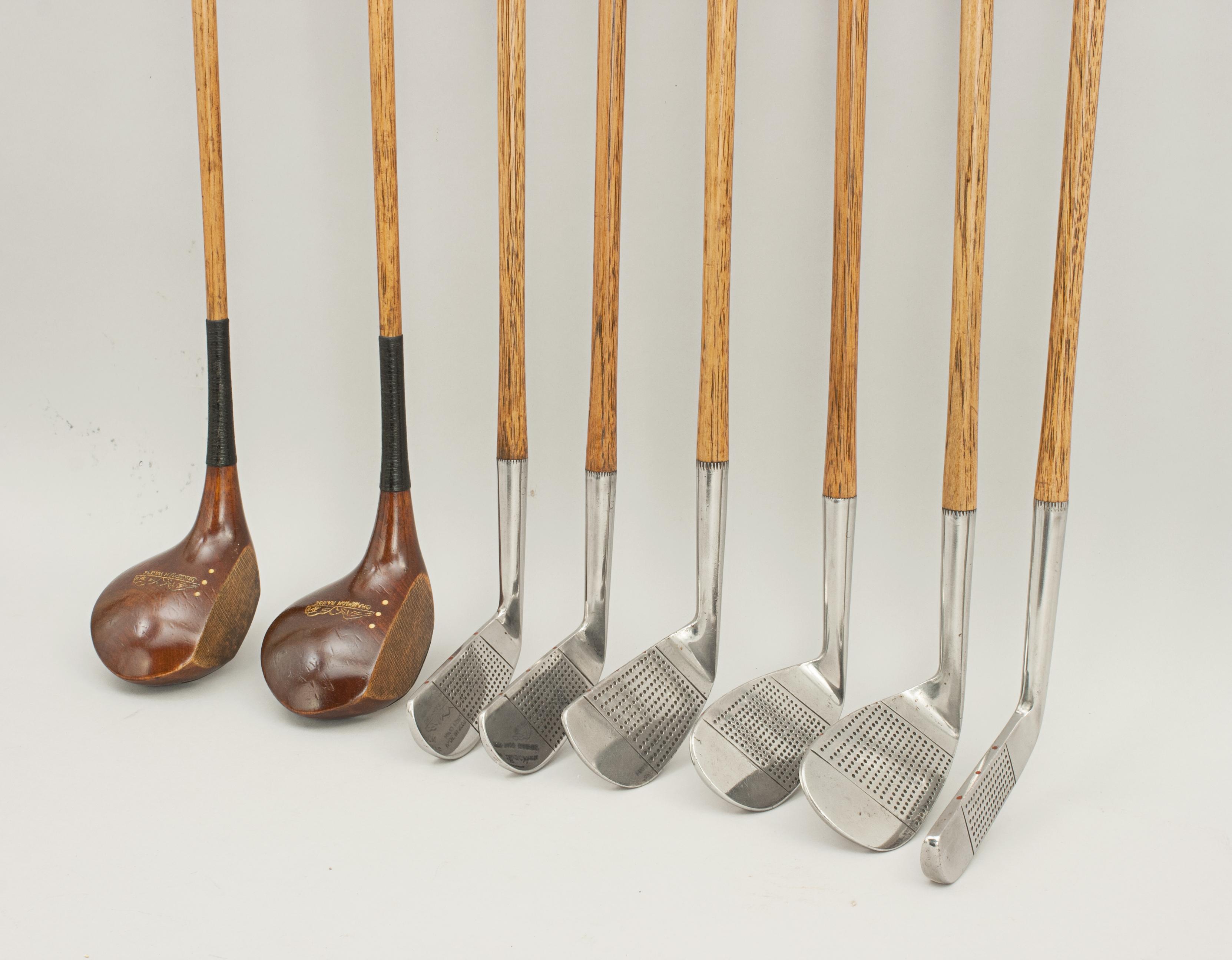 Set of Hickory Golf Clubs by Gibson of Kinghorn, Fife, Scotland 2