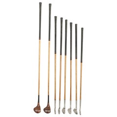 Set of Hickory Golf Clubs by Gibson of Kinghorn, Fife, Scotland