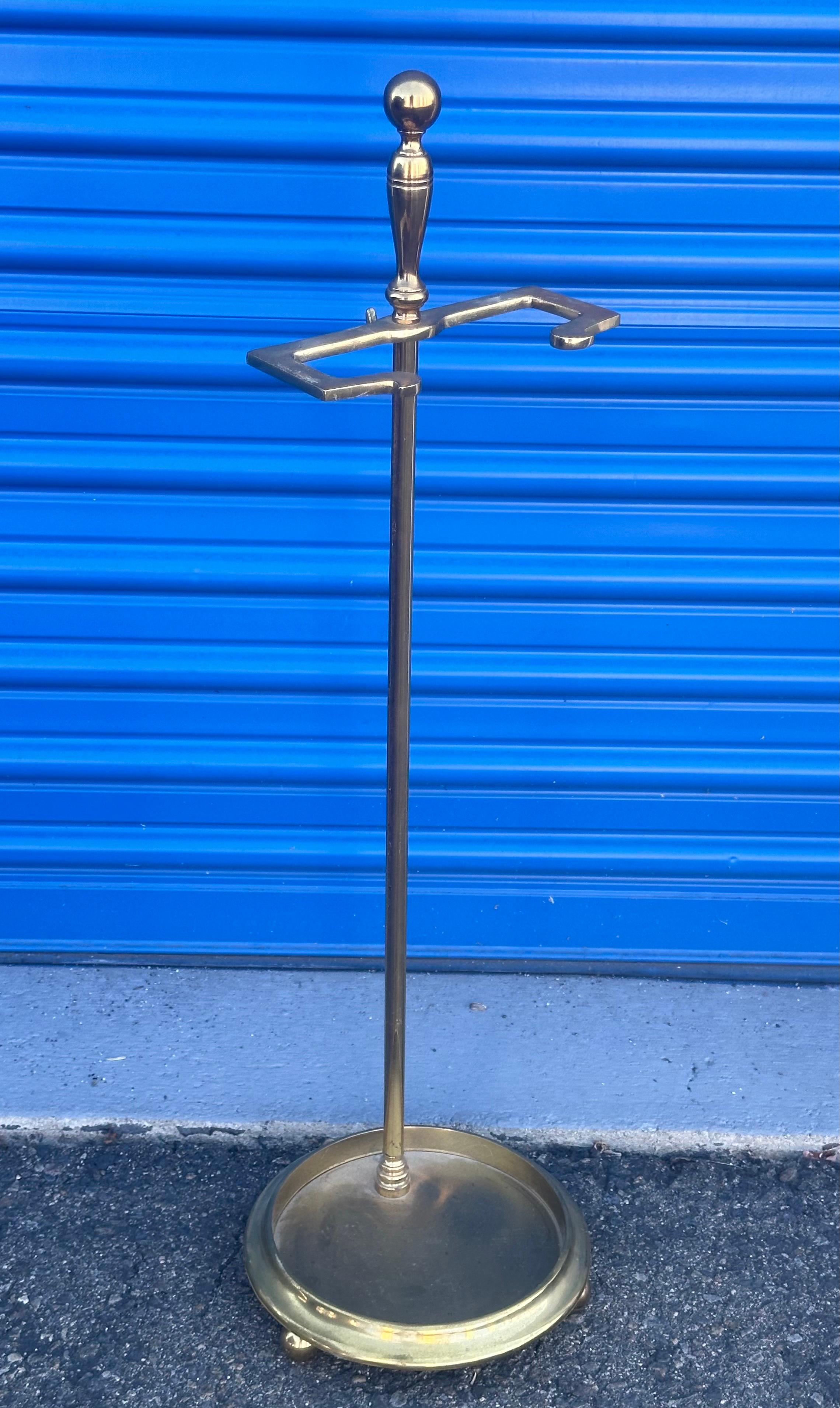 Set of Hollywood Regency Brass Fireplace Tools For Sale 1