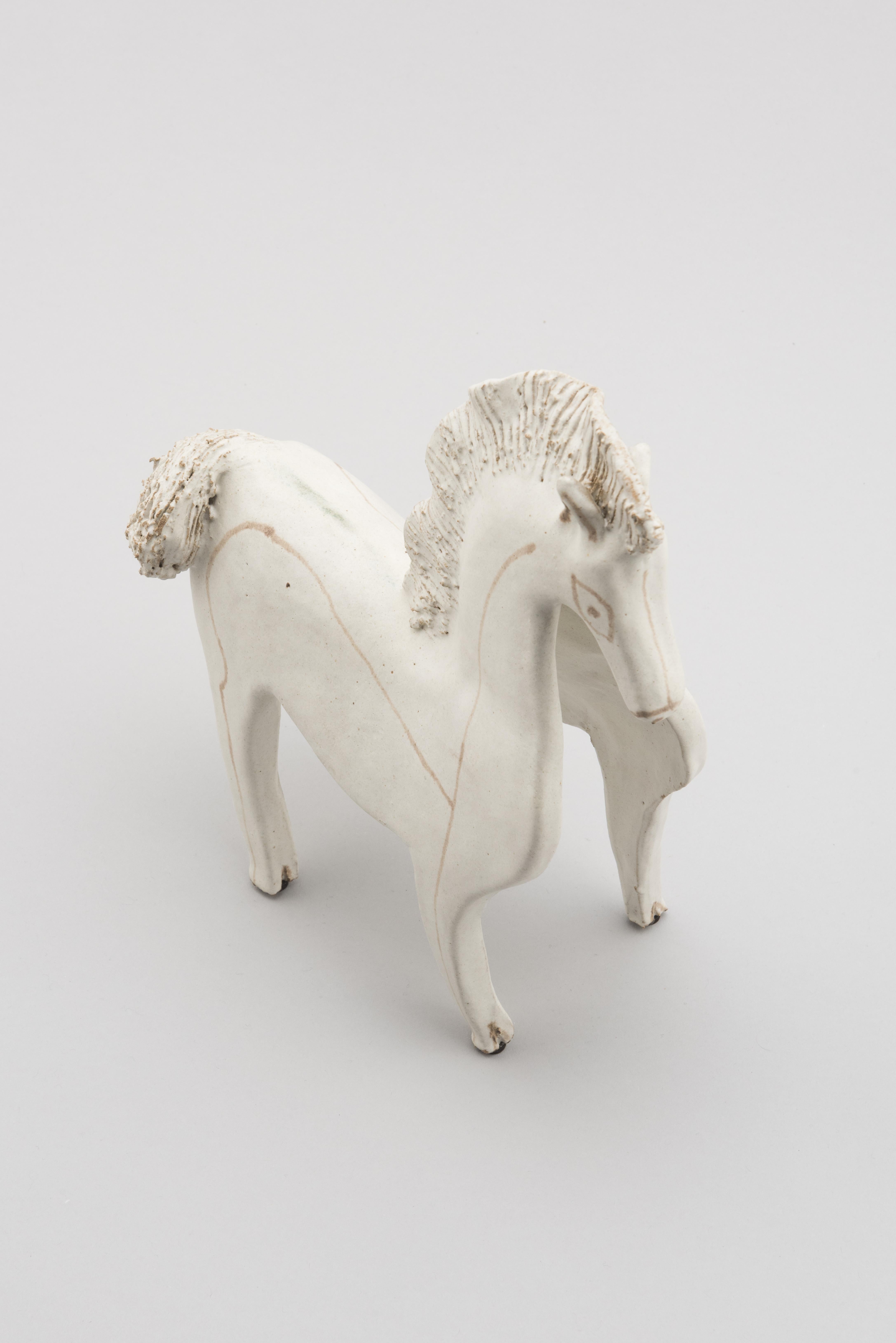 Ceramic Set of Horses by Bruno Gambone, 1970