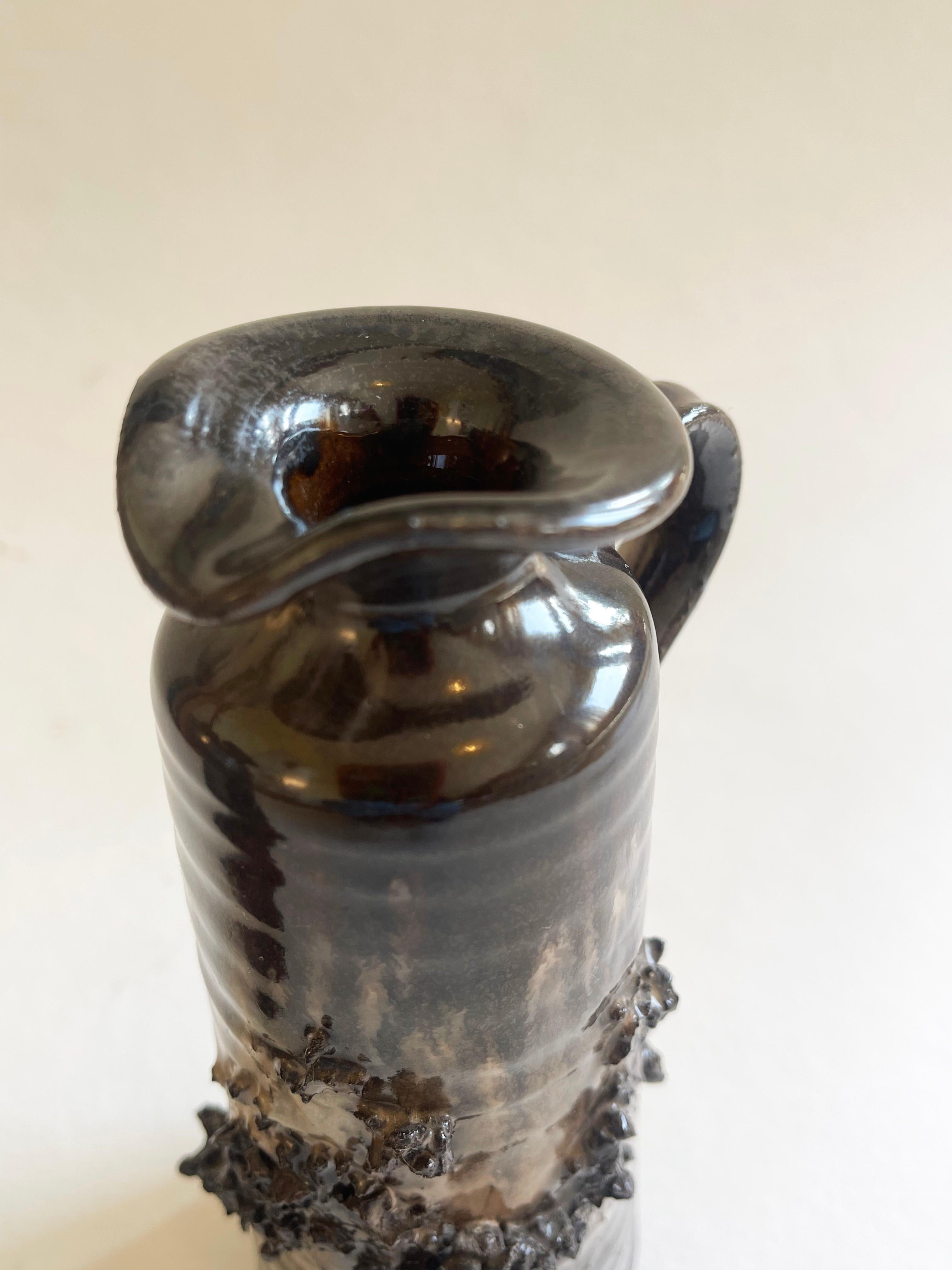 Mid-Century Modern Set of Iceland Brutalist Lava Ceramic Vases by Ragnar Kjartansson of Glit, 1960s
