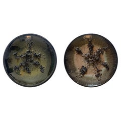 Set of Iceland Lava Ceramic Plates by Ragnar Kjartansson of Glit Pottery, 1960s
